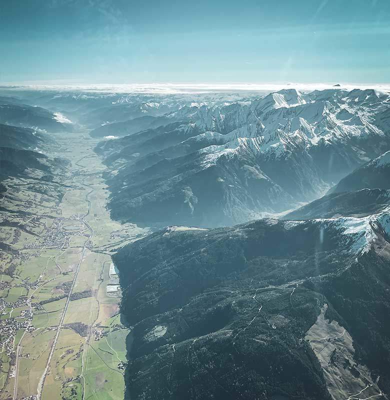 Luftaufnahme Pinzgau